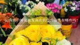 云南进口鲜花批发商店的经营品类有哪些吗?