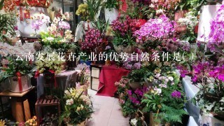 云南发展花卉产业的优势自然条件是( )