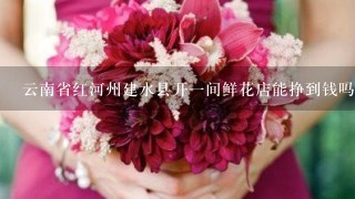云南省红河州建水县开一间鲜花店能挣到钱吗？