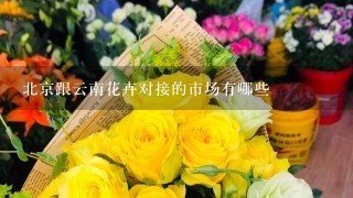 北京跟云南花卉对接的市场有哪些