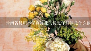 云南省昆明市保真鲜花的稳定保鲜液是什么液体？
