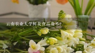 云南农业大学鲜花食品贵不?