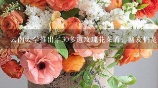 云南大学推出了30多道玫瑰花菜肴，网友们是如何评价
