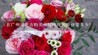 在广州市花市购买大红玫瑰的价格是多少